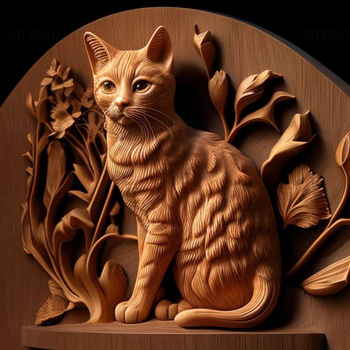 3D model Isle of Man Shorthair cat (STL)